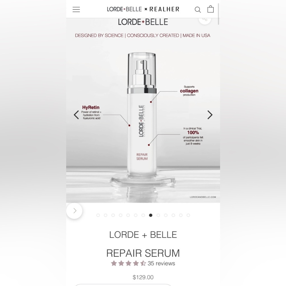 LORDE & BELLE Repair Serum - $129 Retail - NEW IN BOX - Picture 2 of 8